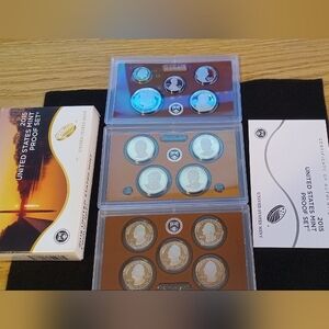 United States Mint 2015 Proof Set - Black and Silver Finish